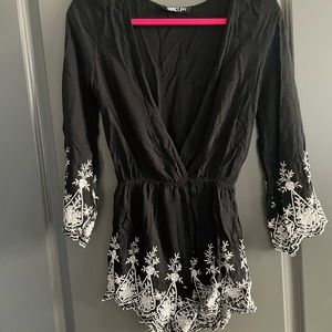 Long sleeve romper